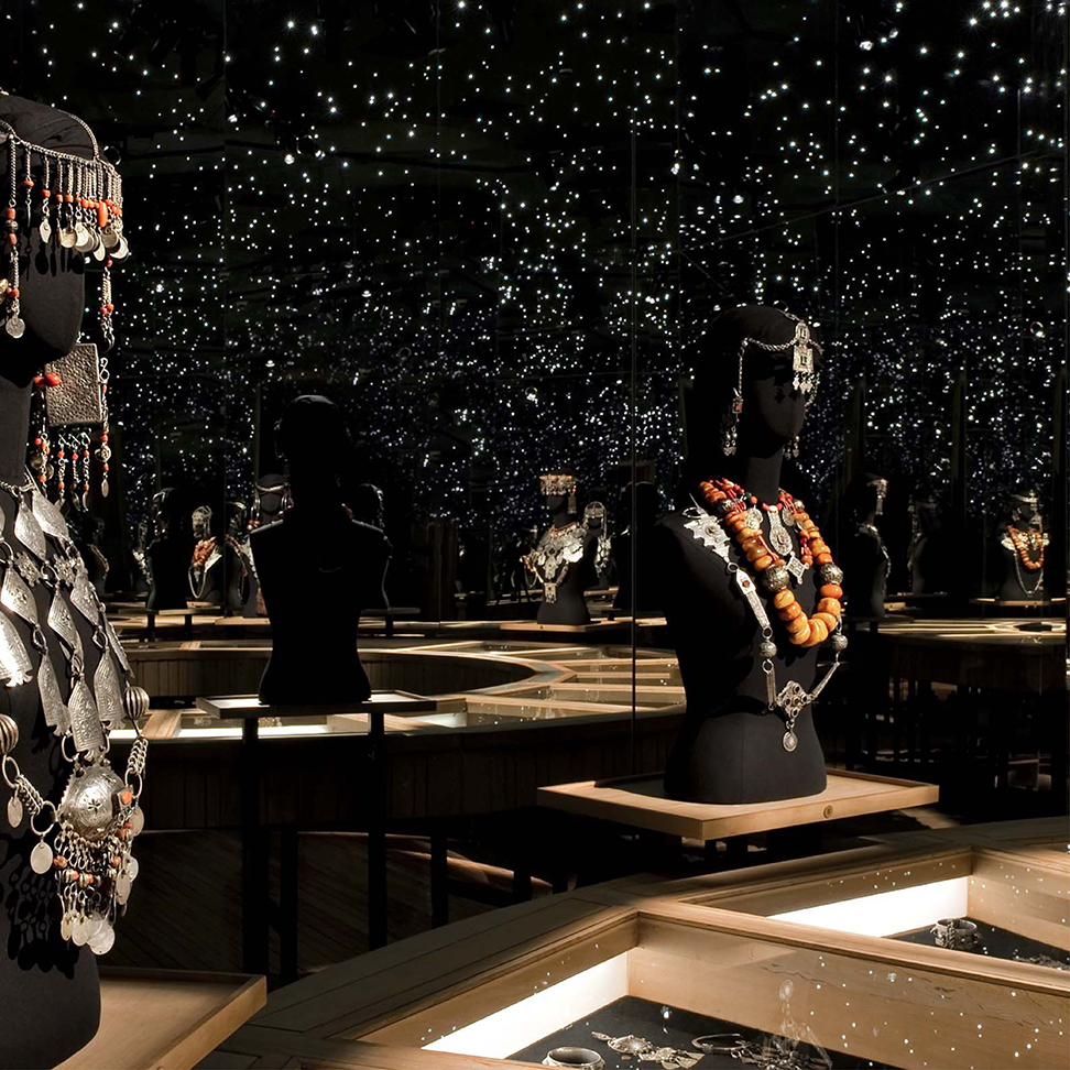 les bijoux berberes,l'ancien atelier de peinture de Jacques Majorelle